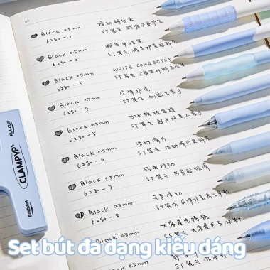 Bút gel M.Y mực đen 0.5mm pastel Set 5 chiếc Thiết kế thời trang nhanh khô giá 39.000₫