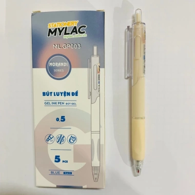 Bút gel Mylac 0.5mm ngòi mực đều – Giá 41.500đ, lý tưởng cho học sinh luyện đề