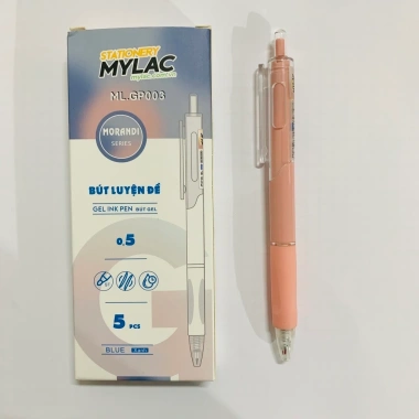 Bút gel Mylac 0.5mm ngòi mực đều – Giá 41.500đ, lý tưởng cho học sinh luyện đề