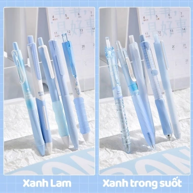 Bút gel M.Y.Never 0.5mm mực đen pastel set 5 chiếc Giá 45.000, nhanh khô 5