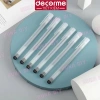 Bút gel nắp cài mực đen xanh đỏ 0.5mm, thay ngòi, vỏ nhám, viết khô nhanh, êm - chỉ 23.500₫ 3
