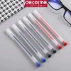 Bút gel nắp cài mực đen xanh đỏ 0.5mm, thay ngòi, vỏ nhám, viết khô nhanh, êm - chỉ 23.500₫ 6