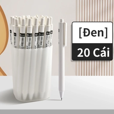 Bút gel nắp nhấn 30 cây - mực đen xanh đỏ, viết mượt không đứt, chỉ 14.000 VND