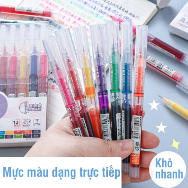 Bút gel ngòi 0.5mm nhiều màu sắc đẹp – Dùng cho học sinh bullet journal, ghi chú, chỉ 21.500đ