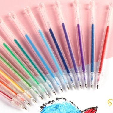 Bút Gel Nhũ Kim Tuyến High Light 0.1mm - Mực siêu đều, mịn, nhanh khô, không lem - 12/24/36/48 màu, giảm giá 55k