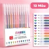 Bút Gel Nhũ Kim Tuyến High Light 0.1mm - Mực siêu đều, mịn, nhanh khô, không lem - 12/24/36/48 màu, giảm giá 55k 10