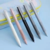 Bút gel QPENZ bi bấm mực nước ngòi 0.5mm pastel Siêu sinh nét mượt không gai tay 8