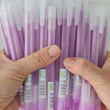 Bút gel Resun 5, nét 0.5mm, mực đều nhanh khô, màu tím xanh đen đỏ, Giá 18.200₫