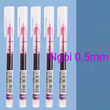 Bút gel Resun 5, nét 0.5mm, mực đều nhanh khô, màu tím xanh đen đỏ, Giá 18.200₫ 9