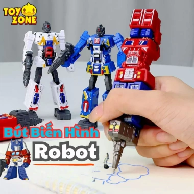 Bút Gel Robot Biến Hình ABS 0.5mm – Mực Nhanh Khô, Học Sinh Thú Vị, Giá 46.000₫