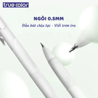 Bút gel SET 7 bút bi ngòi 0.5mm - viết trơn, đều đậm, khô nhanh, 2 màu xanh đen, giá chỉ 16.000 VND