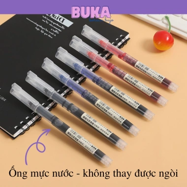 Bút Gel Snowhite ống lớn ngòi kim 0.5mm - Viết êm, khô nhanh, không thay ngòi, chỉ 29.300₫
