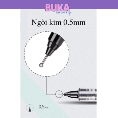 Bút Gel Snowhite ống lớn ngòi kim 0.5mm - Viết êm, khô nhanh, không thay ngòi, chỉ 29.300₫