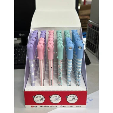 Bút gel tẩy M&G AKCP 5.277 nắp xoay So Many Cats - mực xanh, đen, thay đổi cảm xúc - chỉ 43.200₫ 3