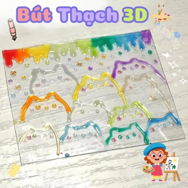 Bút Gel Thạch Nước 3D Mực Nổi Siêu Đẹp – Mực Đều Màu, Nhanh Khô, Viết Trên Mọi Bề Mặt, Giá 55.000₫ 4 Bút Gel Thạch Nước 3D Mực Nổi Siêu Đẹp – Mực Đều Màu, Nhanh Khô, Viết Trên Mọi Bề Mặt, Giá 55.000₫ 4