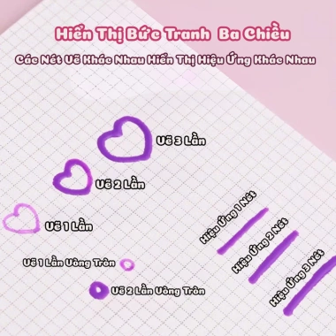Bút Gel Thạch Nước 3D Mực Nổi Siêu Đẹp – Mực Đều Màu, Nhanh Khô, Viết Trên Mọi Bề Mặt, Giá 55.000₫