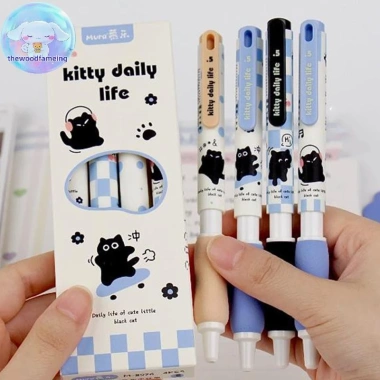 Bút Gel Thewoodfameing 2 Chiếc - Viết Mịn, Nhanh Khô, Hoạt Hình, Dành Cho Văn Phòng Sinh Viên - Quà Tặng