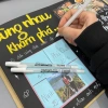 Bút Gel Trắng Viết Nổi Giấy Màu, Đen, Nét Mảnh cho Scrapbook, Bullet Journal Giá 23.900đ 2