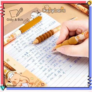 Bút Gel Xóa Được 5 Cây Mực Xanh Dương Ngòi ST 0.5mm - Viết Mượt, Nét Rõ, Phù Hợp Bé Lớp 1 - Giá 35.000đ 6
