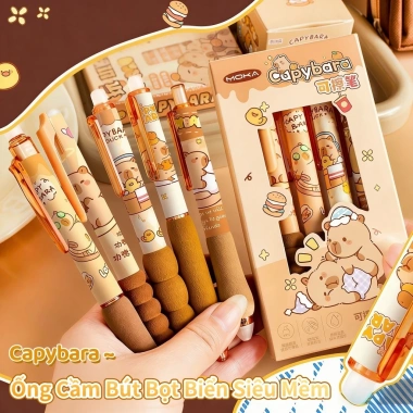 Bút Gel Xóa Được Hoạt Hình 5 Cây - Mực Xóa Nhanh, Viết Êm, Thích Hợp Học Sinh & Văn Phòng - Giá 37.500₫ 2