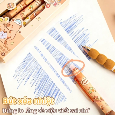 Bút Gel Xóa Được Hoạt Hình 5 Cây - Mực Xóa Nhanh, Viết Êm, Thích Hợp Học Sinh & Văn Phòng - Giá 37.500₫ 4