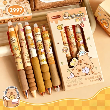 Bút Gel Xóa Được Hoạt Hình 5 Cây - Mực Xóa Nhanh, Viết Êm, Thích Hợp Học Sinh & Văn Phòng - Giá 37.500₫ 6