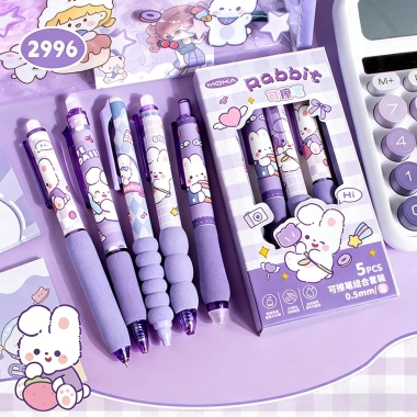 Bút Gel Xóa Được Hoạt Hình 5 Cây - Mực Xóa Nhanh, Viết Êm, Thích Hợp Học Sinh & Văn Phòng - Giá 37.500₫ 7