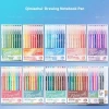 Bút ghi chú 9 màu trung tính dung lượng lớn, đầu bút lông mịn, đa năng - 42.000₫