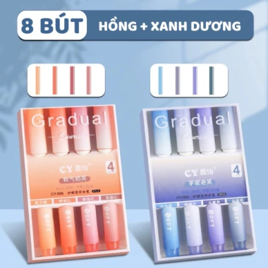 Bút Ghi Nhớ Highlight Dạ Quang Gradual Nhiều Màu - Đánh Dấu Ghi Chú Văn Phòng
