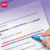 Bút Highlight 2 đầu 8 màu Pastel Deli - Nhớ dòng, tiện lợi cho học sinh, 53.000đ 5