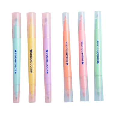 Bút highlight 2 đầu dạ quang 10 cây - Nhiều màu cute, nhớ dòng B8 - Giá 30.000đ