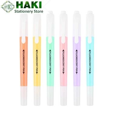 Bút highlight 2 đầu dạ quang HAKI B10 – Nhiều màu cute, bút đánh dấu nhớ dòng, giá 8.000đ 2