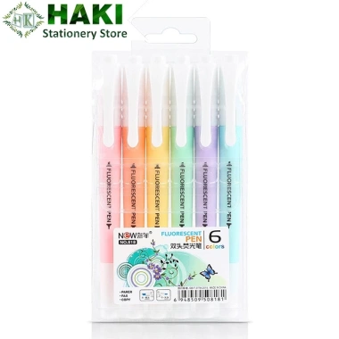 Bút highlight 2 đầu dạ quang HAKI B10 – Nhiều màu cute, bút đánh dấu nhớ dòng, giá 8.000đ 6