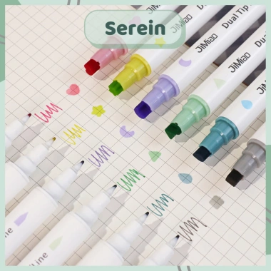 Bút highlight 2 đầu SEREIN DIY con dấu pastel - Nhiều màu Hàn Quốc, giá 9.500₫