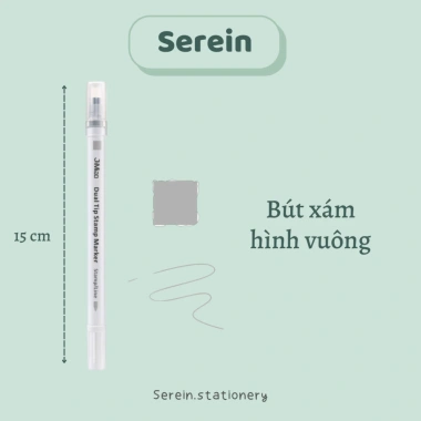 Bút highlight 2 đầu SEREIN DIY con dấu pastel - Nhiều màu Hàn Quốc, giá 9.500₫