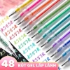 Bút highlight 48 màu nhũ kim tuyến - Đánh dấu sáng bóng, lý tưởng cho học sinh, giá 90.440₫