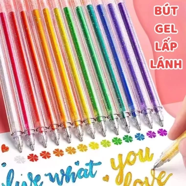 Bút highlight 48 màu nhũ kim tuyến - Đánh dấu sáng bóng, lý tưởng cho học sinh, giá 90.440₫ 2