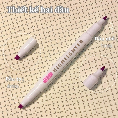 Bút highlight 5/15/25 màu 2 đầu dạ quang - Đồ dùng học tập, văn phòng phẩm học sinh, giảm còn 28.900 VND 8