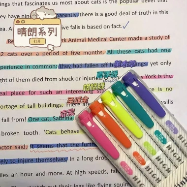 Bút highlight 5/15/25 màu 2 đầu dạ quang - Đồ dùng học tập, văn phòng phẩm học sinh, giảm còn 28.900 VND 10