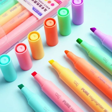 Bút Highlight 6 Màu Macaron Pastel - Dung Lượng Lớn, Dạ Quang Học Sinh và Họa Sĩ, Giá 26k 2 Bút Highlight 6 Màu Macaron Pastel - Dung Lượng Lớn, Dạ Quang Học Sinh và Họa Sĩ, Giá 26k 2