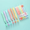 Bút Highlight 6 Màu Macaron Pastel - Dung Lượng Lớn, Dạ Quang Học Sinh và Họa Sĩ, Giá 26k 3
