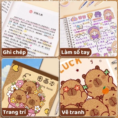 Bút Highlight Capybara học sinh - Nhiều màu, kim tuyến lấp lánh, bộ 12/24/36, giá 90.440 VND 6 Bút Highlight Capybara học sinh - Nhiều màu, kim tuyến lấp lánh, bộ 12/24/36, giá 90.440 VND 6
