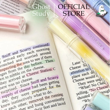 Bút highlight dạ quang Ghost Study - Nhiều màu, đánh dấu nhanh, giá 23.000 VND 8