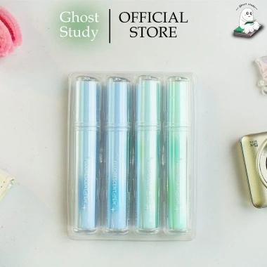 Bút highlight dạ quang Ghost Study - Nhiều màu, đánh dấu nhanh, giá 23.000 VND 9