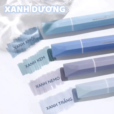 Bút highlight dạ quang pastel hộp 4 - Đánh dấu gradual tươi sáng, phù hợp học sinh ghi chú, 41.000 VND