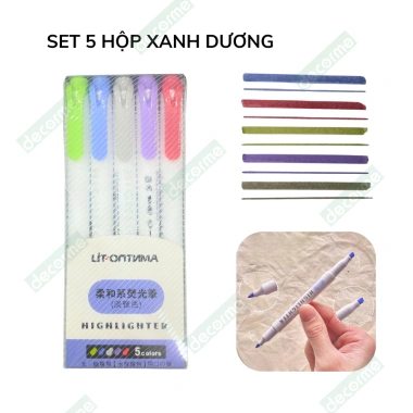 Bút highlight DecorMe dạ quang 2 đầu dube Midliner 15 màu pastel dễ thương - Giá 27.000₫ 10 Bút highlight DecorMe dạ quang 2 đầu dube Midliner 15 màu pastel dễ thương - Giá 27.000₫ 10