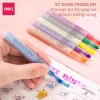Bút highlight Deli dạ quang pastel 6 chiếc - màu nhẹ, giá chỉ 53.000đ, phù hợp học sinh sinh viên S624 6
