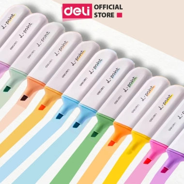 Bút Highlight Deli Nhiều Màu Pastel - Đánh Dấu Nhớ Dòng Giá 9.000đ cho Học Sinh