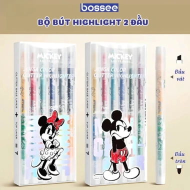 Bút Highlight Hai Đầu Pastel – Nhiều Màu, Mực Mềm Mịn, Chống Thấm, Rõ Nét, 54.000₫
