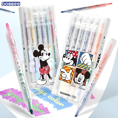 Bút Highlight Hai Đầu Pastel – Nhiều Màu, Mực Mềm Mịn, Chống Thấm, Rõ Nét, 54.000₫